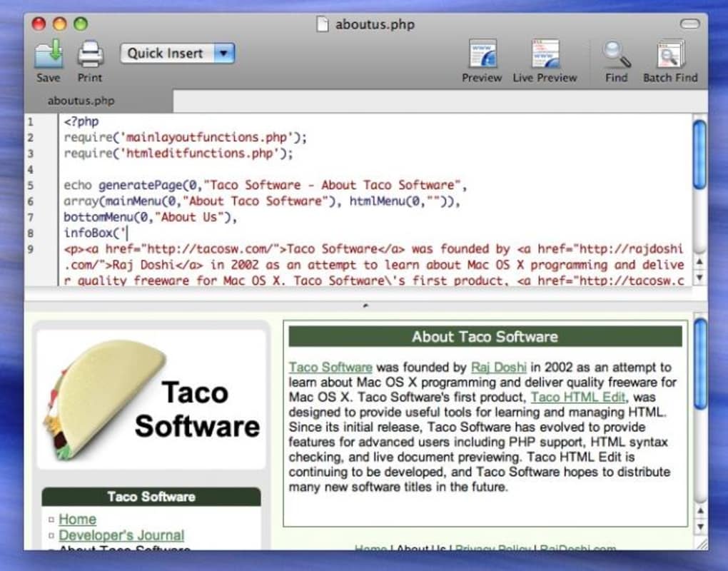php editor for mac